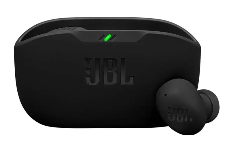 Fone JBL Wave Buds 2 preto com estojo de carregamento