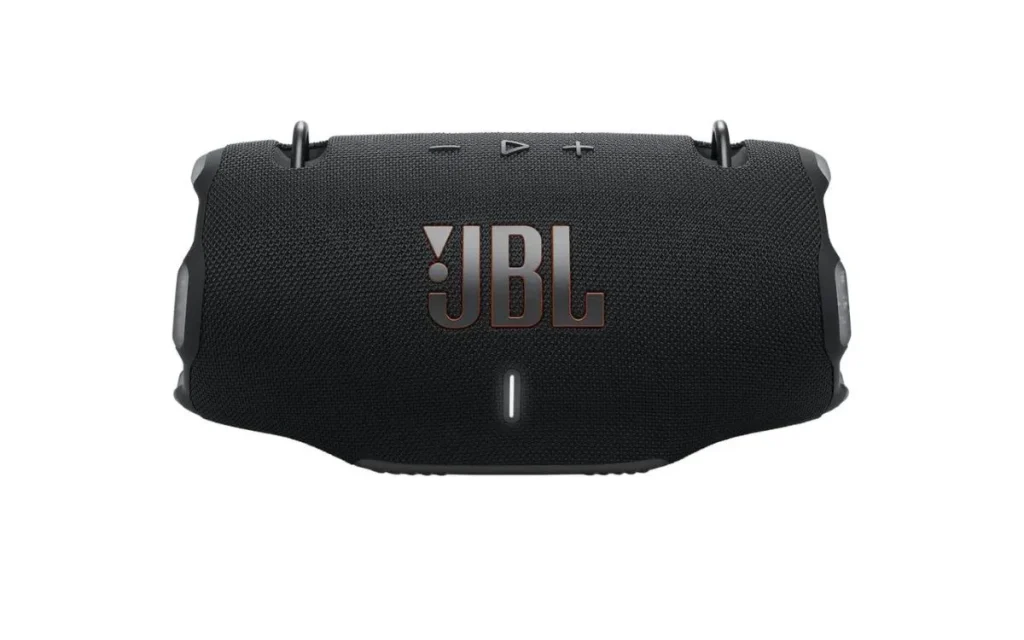 Caixa de som JBL Xtreme 4 na cor preta com logo JBL em destaque