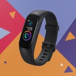 Fx Artistic product photography of Samsung Galaxy Fit3 with geometric shapes and modern composition 2