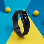 Fx Artistic product photography of Samsung Galaxy Fit3 with geometric shapes and modern composition 3