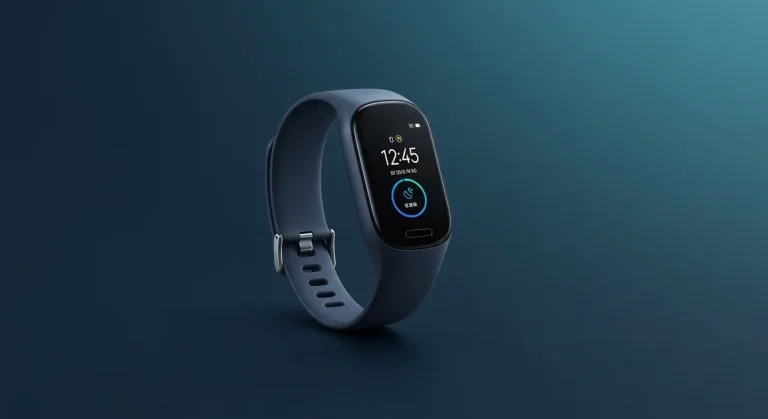 Fx Clean minimal shot of Samsung Galaxy Fit3 against solid color background with subtle gradients 3