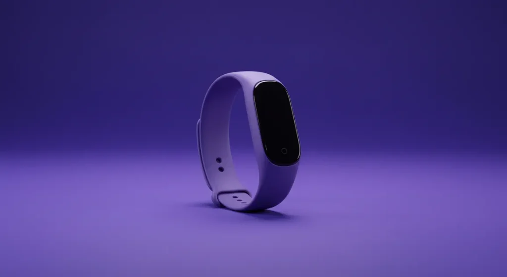 Fx Clean minimal shot of Samsung Galaxy Fit3 against solid color background with subtle gradients 4