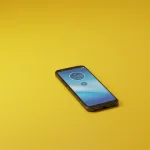 Fx Minimalist composition featuring Motorola Moto G75 as the central focus on a solid colored background with perfect studio lighting 3