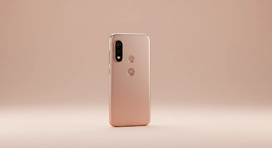 Fx Minimalist composition featuring Motorola Moto G75 as the central focus on a solid colored background with perfect studio lighting 4