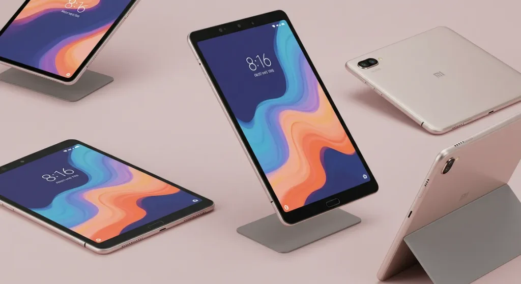 Fx Multiple angle view composition of Xiaomi Redmi Pad SE 11 tablets arranged artistically studio photography with perfect lighting 2 copy 0