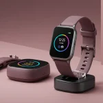 Fx Professional product shot of Samsung Galaxy Fit3 with color coordinated background and accessories 2