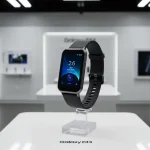 Fx Samsung Galaxy Fit3 displayed in modern tech showroom with professional display lighting 1