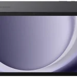 Tablet Samsung Galaxy Tab A9 na cor grafite visto de frente e de trás