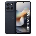 Moto G56 5G com 256 GB visto de frente e verso