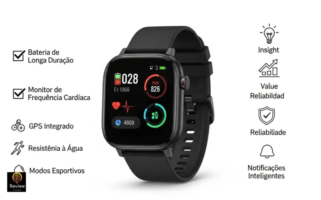 Smartwatch Redmi Watch 5 Active com mostrador colorido e interface de atividades.