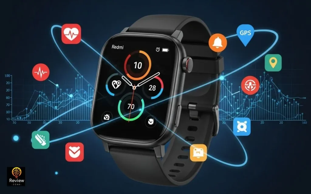 Smartwatch com interface esportiva e GPS. Redmi Watch 5 Active