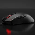 Fx Clean minimal product photography of a Redragon Cobra Pro mouse on reflective surface soft studio lighting commercial quality 4