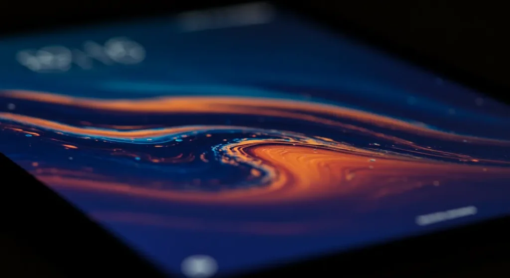 Fx Close up macro shot of the Xiaomi Mi Pads display showing incredible detail and color accuracy with professional lighting 4