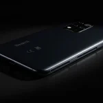 Fx Dramatic lighting setup highlighting Xiaomi Redmi Note 13 Pro Plus 5G edges and curves creating sophisticated product photography mood 3