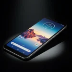 Fx High end studio photo of Motorola Edge 60 Fusion 5G with cinematic spotlight effect premium showcase 2