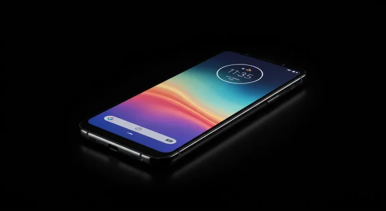 Fx High end studio photo of Motorola Edge 60 Fusion 5G with cinematic spotlight effect premium showcase 4