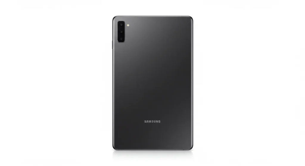 Fx Minimalist product photography of Samsung Galaxy Tab S10 FE centered on pure white seamless background 1