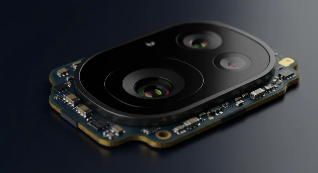 Fx Motorola Edge 60 Fusion 5G close up of camera module with professional depth of field realistic macro detail 1