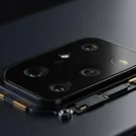 Fx Motorola Edge 60 Fusion 5G close up of camera module with professional depth of field realistic macro detail 3