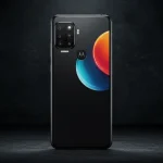 Fx Motorola Edge 60 Fusion 5G smartphone photographed on dark textured background professional product lighting 2