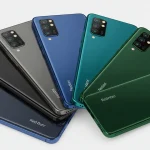 Fx Multiple Xiaomi Redmi Note 13 Pro Plus 5G phones in different colors arranged in a fan pattern professional product photography with clean white background 2