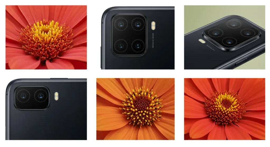 Fx Multiple angles of Xiaomi Redmi Note 13 Pro Plus 5G camera system showcasing photography capabilities through detailed macro shots 3
