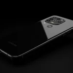 Fx Premium dark studio shot of Motorola Edge 60 Fusion 5G angled view dramatic lighting glossy finish 4