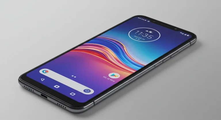 Fx Premium professional product shot of Motorola Edge 60 Fusion 5G with glowing screen ultra sharp details 3