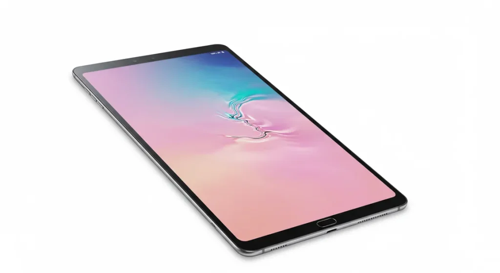 Fx Professional product photography of Samsung Galaxy Tab S10 FE on white background with soft studio lighting and minimal shadows 2
