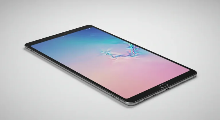 Fx Professional product photography of Samsung Galaxy Tab S10 FE on white background with soft studio lighting and minimal shadows 4