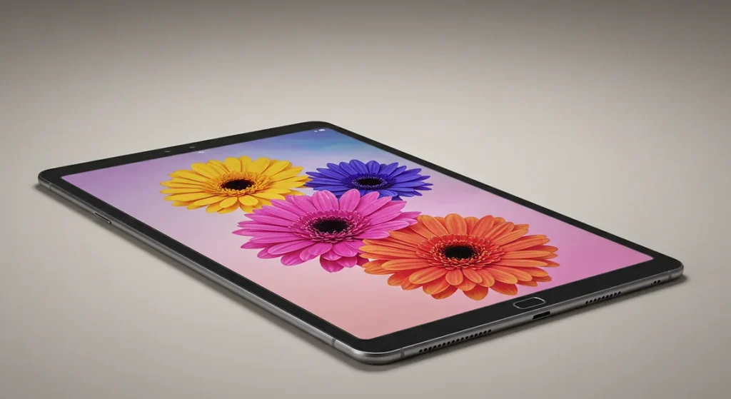 Fx Professional product photography of Samsung Galaxy Tab S10 FE with graduated background lighting 1