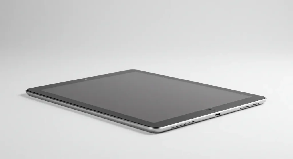 Fx Professional product photography of a Xiaomi Mi Pad at a 45 degree angle on a clean white background with soft shadows and studio lighting 2