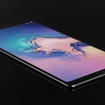 Fx Professional product shot of Samsung Galaxy Tab S10 FE with subtle reflections on glossy black surface 2