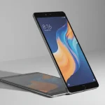 Fx Professional product shot of a Xiaomi Mi Pad with dynamic lighting creating geometric shadows and highlighting the devices form factor 1