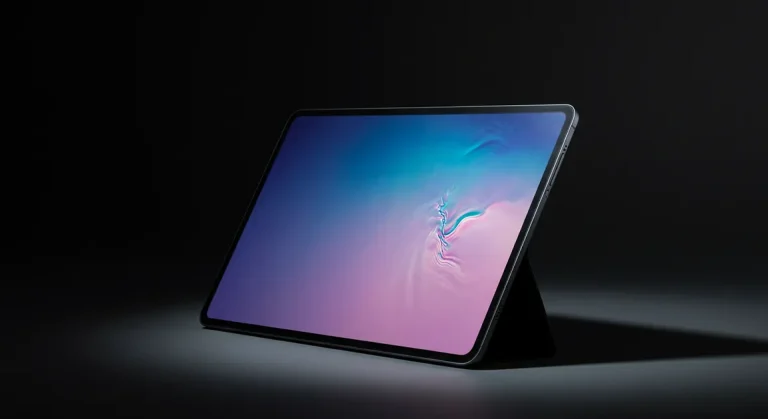 Fx Professional studio photography of Samsung Galaxy Tab S10 FE with dramatic side lighting and shadows 3