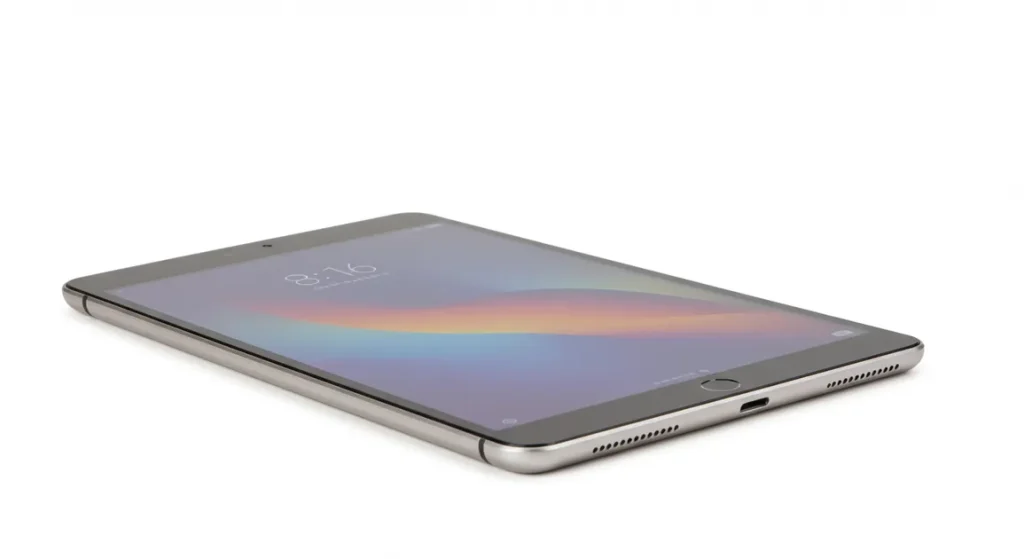 Fx Professional studio shot of a Xiaomi Mi Pad with clean white background perfect lighting and focus on the devices premium construction 4