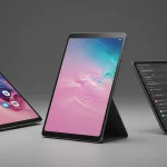 Fx Samsung Galaxy Tab S10 FE with multiple viewing angles showing versatility and design aesthetics 3