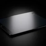 Fx Samsung Galaxy Tab S6 on sleek black surface with dramatic rim lighting 2