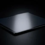 Fx Samsung Galaxy Tab S6 on sleek black surface with dramatic rim lighting 3