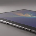 Fx Samsung Galaxy Tab S6 photographed from low angle emphasizing its premium design 4