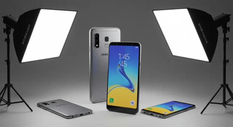 Fx Samsung Galaxy affordable model photographed with soft box lighting from multiple angles 3