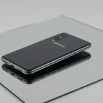 Fx Samsung Galaxy budget model positioned on a mirror surface with symmetrical reflection 3