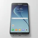 Fx Samsung Galaxy device captured from above showing the complete front screen design 1