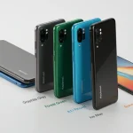 Fx Side by side comparison of Xiaomi Redmi Note 13 Pro Plus 5G in all available colors clean arrangement on white surface 3