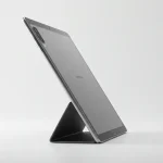 Fx Side profile view of Samsung Galaxy Tab S10 FE highlighting sleek design and metallic frame finish 3