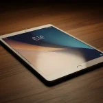 Fx Stylized photography of a Xiaomi Mi Pad on a textured surface with artistic lighting and modern composition emphasizing innovation and design 2