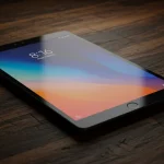 Fx Stylized photography of a Xiaomi Mi Pad on a textured surface with artistic lighting and modern composition emphasizing innovation and design 3