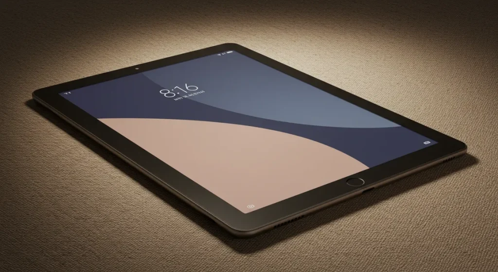 Fx Stylized photography of a Xiaomi Mi Pad on a textured surface with artistic lighting and modern composition emphasizing innovation and design 4