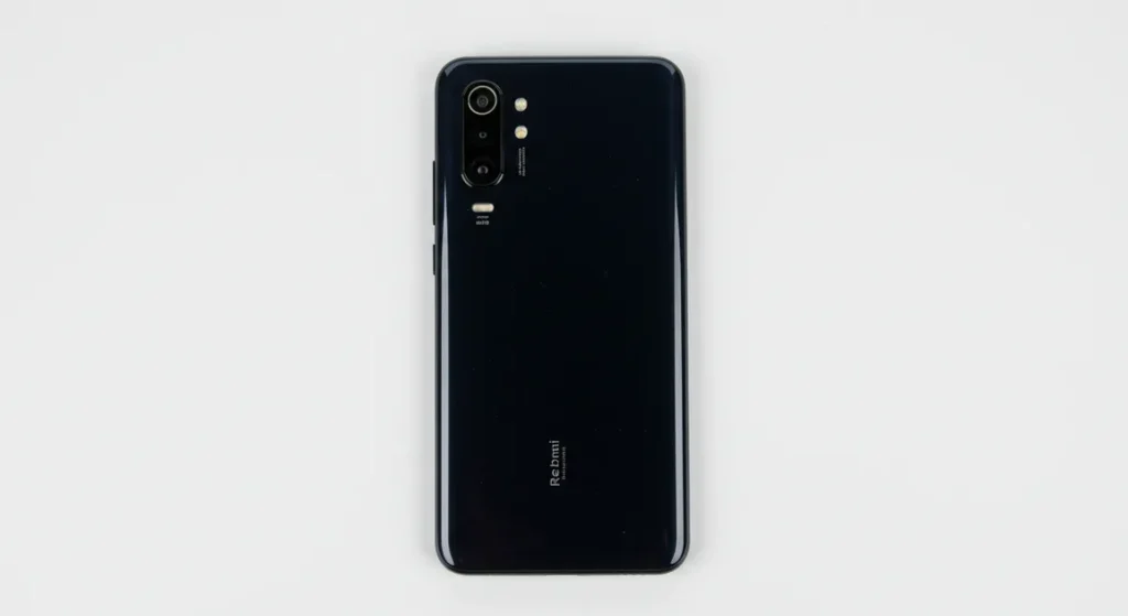Fx Top down view of Xiaomi Redmi Note 13 Pro Plus 5G showing full device dimensions and proportions professional overhead photography 3