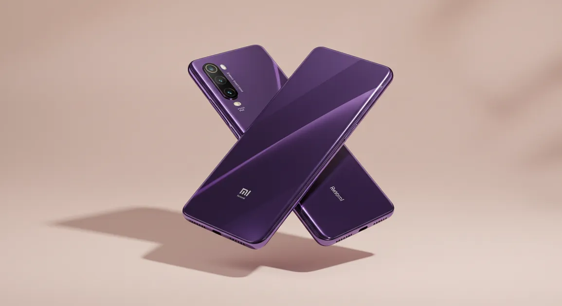 Fx Xiaomi Redmi Note 13 Pro Plus 5G in purple color with artistic shadow play creating dynamic visual composition for premium product showcase 4